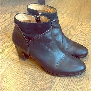 Jack Rogers black leather booties, 8.5